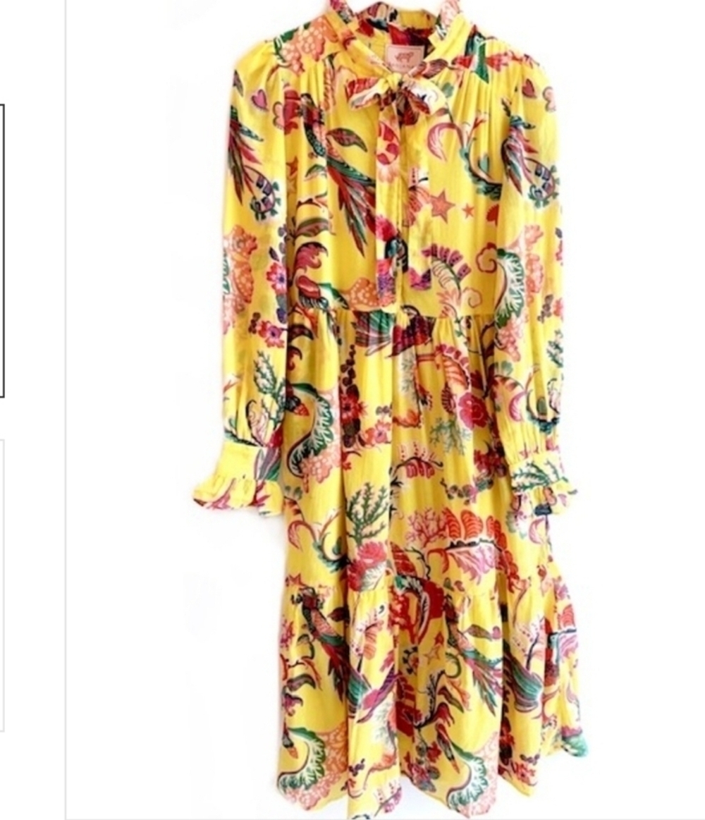 Banjanan Marion Dress - Rococo Fantasy Empire Yellow - Picture 2 of 10